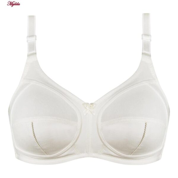 سوتین زنانه لین مدل بدون فنر کد 4680-419 رنگ شیری