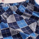 ست بلوز و شلوار زنانه لین مدل نخ پنبه کد 5196-157 رنگ آبی