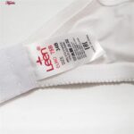 سوتین زنانه لین مدل پرسی فنردار طرح پروانه کد 4680-744 رنگ سفید