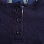 ست بلوز و شلوار زنانه لین مدل تدی نخ پنبه کد 5196-151 رنگ سرمه ای