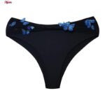 مایو زنانه مدل پروانه ای کد 4995 رنگ مشکی