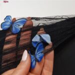 مایو زنانه مدل پروانه ای کد 4995 رنگ مشکی