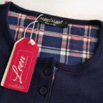 ست بلوز و شلوار زنانه لین مدل تدی نخ پنبه کد 5196-151 رنگ سرمه ای