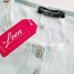 ست بلوز و شلوار زنانه لین مدل نخ پنبه کد 5196-154 رنگ سبز