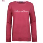 ست بلوز و شلوار زنانه لین مدل نخ پنبه کد 5196-149 رنگ زرشکی