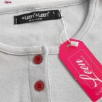 ست بلوز و شلوار زنانه لین مدل نخ پنبه کد 5196-156 رنگ طوسی