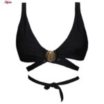 مایو زنانه مدل سگک دار کد 4996 رنگ مشکی