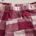 ست بلوز و شلوار زنانه لین مدل نخ پنبه کد 5196-149 رنگ زرشکی