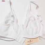 ست شورت و سوتین زنانه شاندرمن مدل فنردار گیپور گلدار کد 5080-2464-03 رنگ سفید