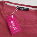 ست بلوز و شلوار زنانه لین مدل نخ پنبه کد 5196-149 رنگ زرشکی