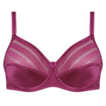 سوتین زنانه اما مدل فنردار کد 4930-4500 رنگ ارغوانی