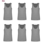 زیرپوش رکابی مردانه برهان تن پوش مدل MEL-01 بسته 6 عددی