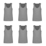 زیرپوش رکابی مردانه برهان تن پوش مدل MEL-01 بسته 6 عددی