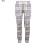 ست بلوز و شلوار زنانه لین مدل تدی نخ پنبه کد 5196-151 رنگ طوسی