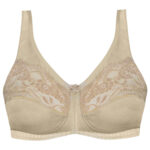 سوتین زنانه پانیذ مدل بدون فنر کد 22207 رنگ کرم