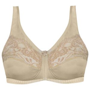 سوتین زنانه پانیذ مدل بدون فنر کد 22207 رنگ کرم