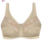 سوتین زنانه پانیذ مدل بدون فنر کد 22207 رنگ کرم