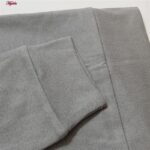 ست تی شرت آستین بلند و شلوار مردانه لین مدل نخ پنبه کد 5197-499 رنگ طوسی