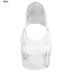 کراپ‌تاپ کلاه دار زنانه ماییلدا مدل 5260-259 رنگ سفید