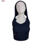 کراپ‌تاپ کلاه دار زنانه ماییلدا مدل 5260-259 رنگ سرمه ای