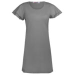 پیراهن یقه گرد زنانه کوزا مدل 9230 رنگ طوسی