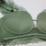 سوتین زنانه بدون فنر ماییلدا مدل پوش آپ بند متحرک کد 5247-833 رنگ سبز