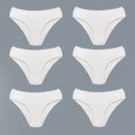 شورت زنانه ماییلدا مدل 4830 رنگ سفید بسته شش عددی