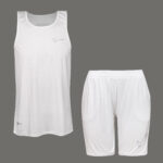 ست تاپ و شلوارک ورزشی مردانه مدل 5225-683P رنگ سفید