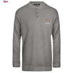 ست تی شرت آستین بلند و شلوار مردانه لین مدل نخ پنبه کد 5197-499 رنگ طوسی