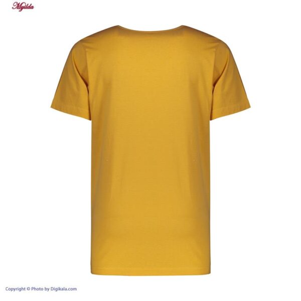 زیرپوش آستین دار مردانه برهان تن پوش مدل 02-16 رنگ خردلی بسته 6 عددی