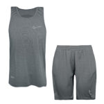 ست تاپ و شلوارک ورزشی مردانه مدل 5225-683P رنگ طوسی