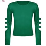 ست تی شرت آستین بلند و شلوارک ورزشی زنانه مدل ریلی کد 5226-696p رنگ سبز