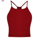 کراپ‌تاپ زنانه ماییلدا مدل پد ثابت کد 5258-241 رنگ قرمز