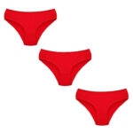 شورت زنانه ماییلدا مدل 4830 رنگ قرمز بسته 3 عددی