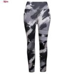 ست تی شرت و شلوار ورزشی زنانه مدل 5231-734p رنگ طوسی به همراه هدبند