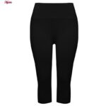 ست تی شرت و شلوارک ورزشی زنانه مدل 5223-697P رنگ مشکی