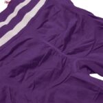 ست نیم تنه و شلوارک ورزشی زنانه ماییلدا مدل زیپ دار پشت چین دار کد 5243-8319 رنگ بنفش