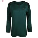 ست سویشرت و شلوار ورزشی زنانه مدل یقه زیپدار کد 5216-685p رنگ سبز کله غازی