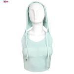 کراپ‌تاپ کلاه دار زنانه ماییلدا مدل 5260-259 رنگ آبی