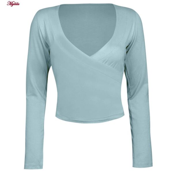 ست تی شرت و شلوارک ورزشی زنانه مدل 5223-697p رنگ آبی روشن