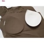 کراپ‌تاپ زنانه مدل لیزری پشت توری کد 5254-5502 رنگ قهوه ای