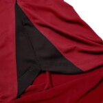 ست تیشرت آستین بلند و شلوار ورزشی زنانه مدل یقه زیپدار کد 5216-685p رنگ زرشکی