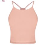 کراپ‌تاپ زنانه ماییلدا مدل پد ثابت کد 5258-241 رنگ گلبهی