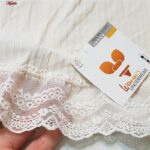 شورت زنانه پادار ماییلدا مدل لبه گیپوری کد 5251-A402 رنگ کرم