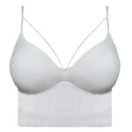 نیم تنه ورزشی زنانه ماییلدا مدل پد ثابت کد 5252-2105 رنگ سفید