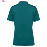 تی شرت آستین کوتاه ورزشی زنانه مدل یقه زیپدار کد 5214-493 رنگ کله غازی