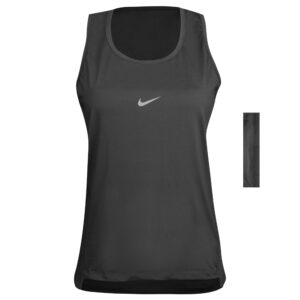 تاپ ورزشی زنانه مدل 5213-323P رنگ خاکستری تیره به همراه هدبند