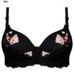 ست شورت و سوتین زنانه پانیذ مدل پوش آپ فنردار کاپ اسفنجی بند متحرک کد 4689-14