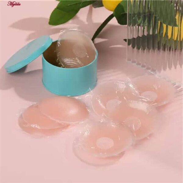 پد سینه مدل نیپل سیلیکونی کد 02 بسته 10 عددی