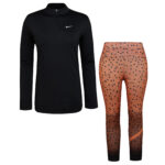 ست گرمکن و شلوار ورزشی زنانه مدل یقه زیپدار کد 5220-703